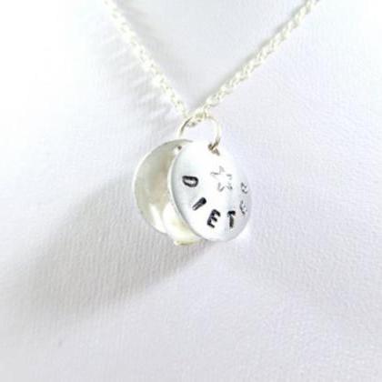 Hand Stamped Jewelry - Necklace - Personalized,..