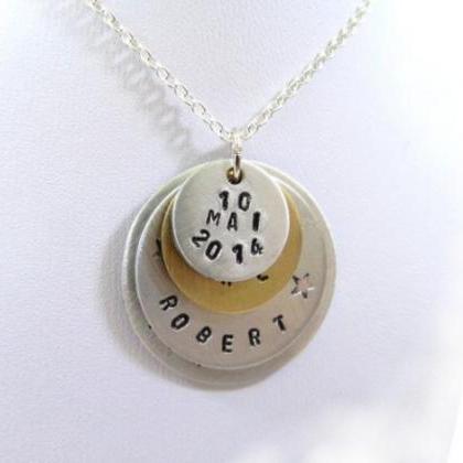 Hand Stamped Jewelry - Necklace Personalized With..