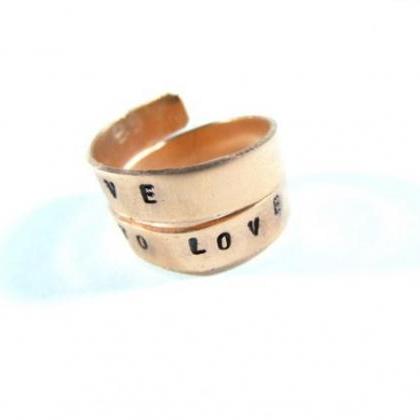 Hand Stamped Jewelry - Ring - Personalized..